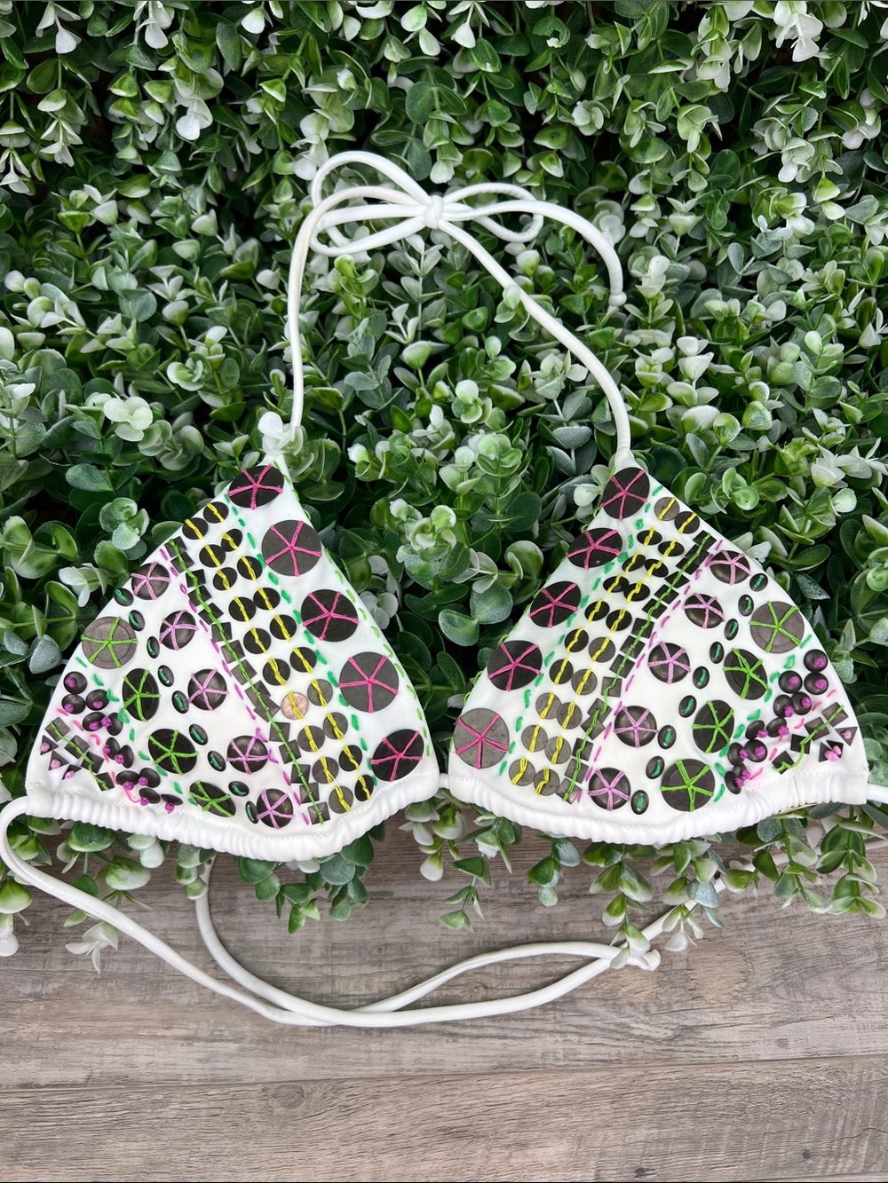 Victoria’s Secret VS Jeweled
Embellished Stitched Triangle Swim Bikini Top